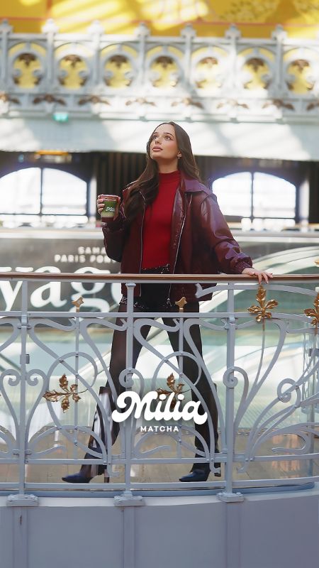 Tournage pour réseaux sociaux pour Milia matcha